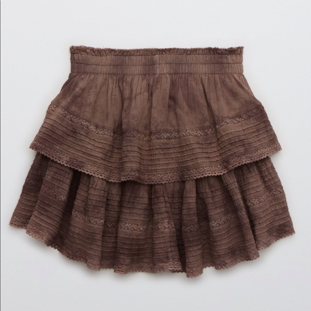 Aerie rock n ruffle skirt NWT